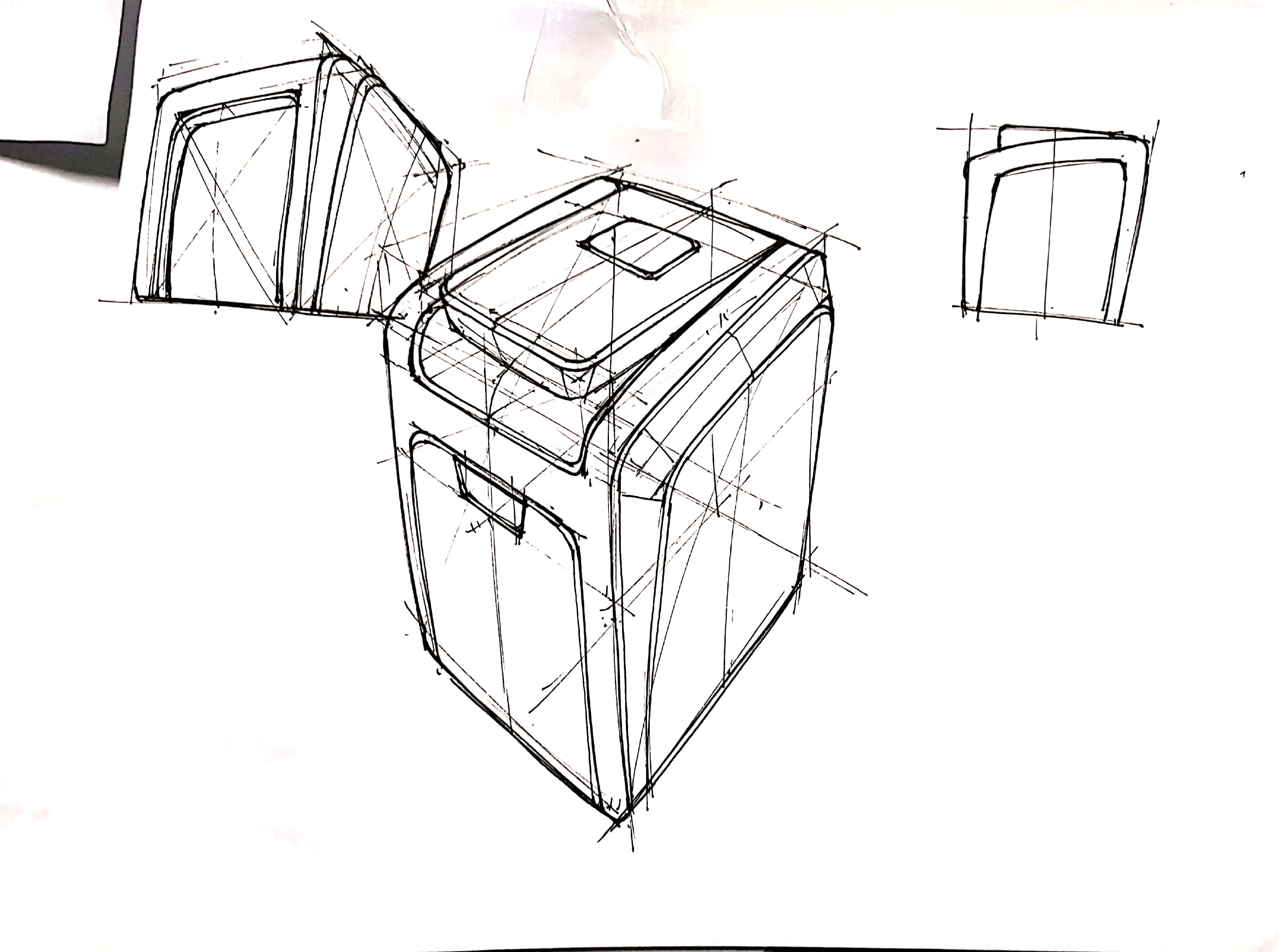 Hand drawn，industrial design，