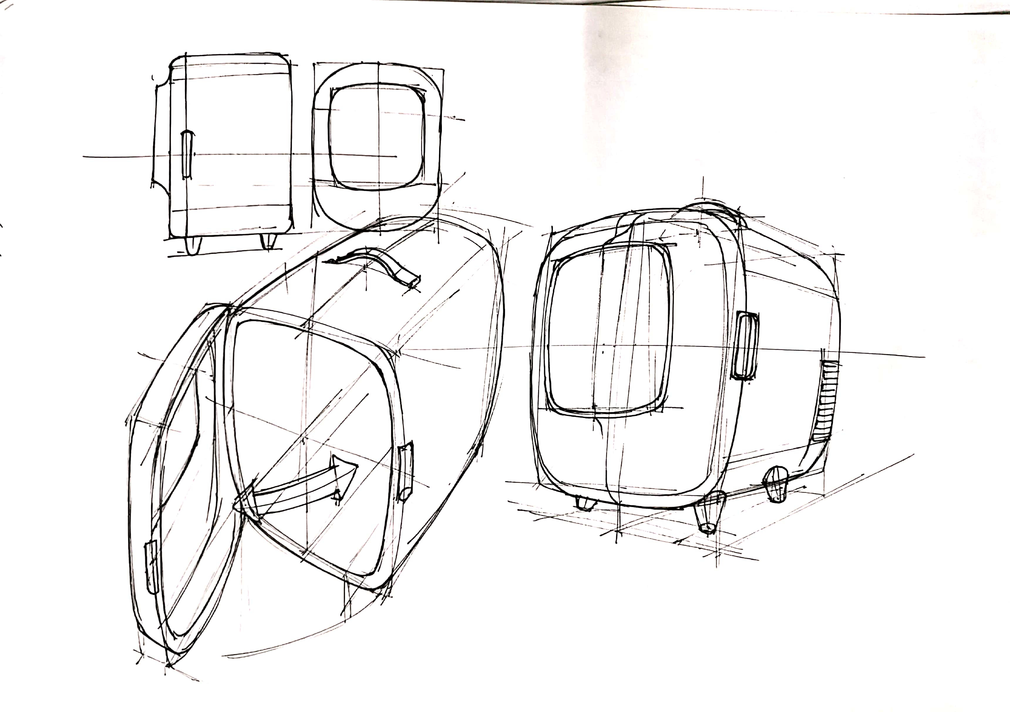 Hand drawn，industrial design，