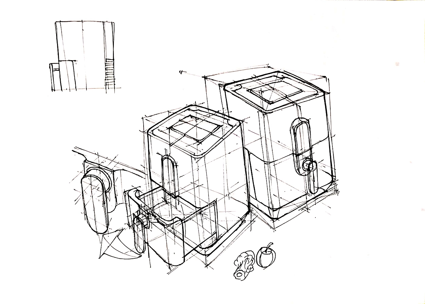 Hand drawn，industrial design，