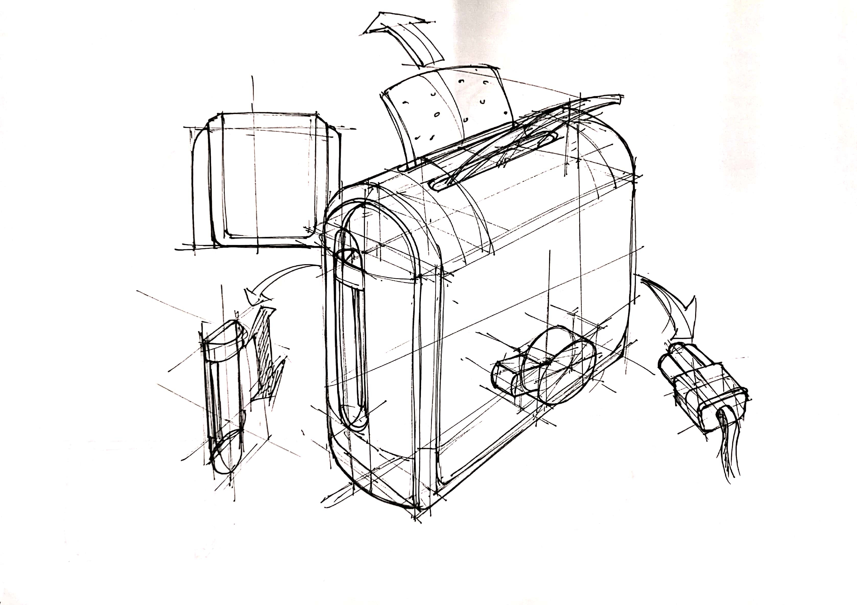 Hand drawn，industrial design，