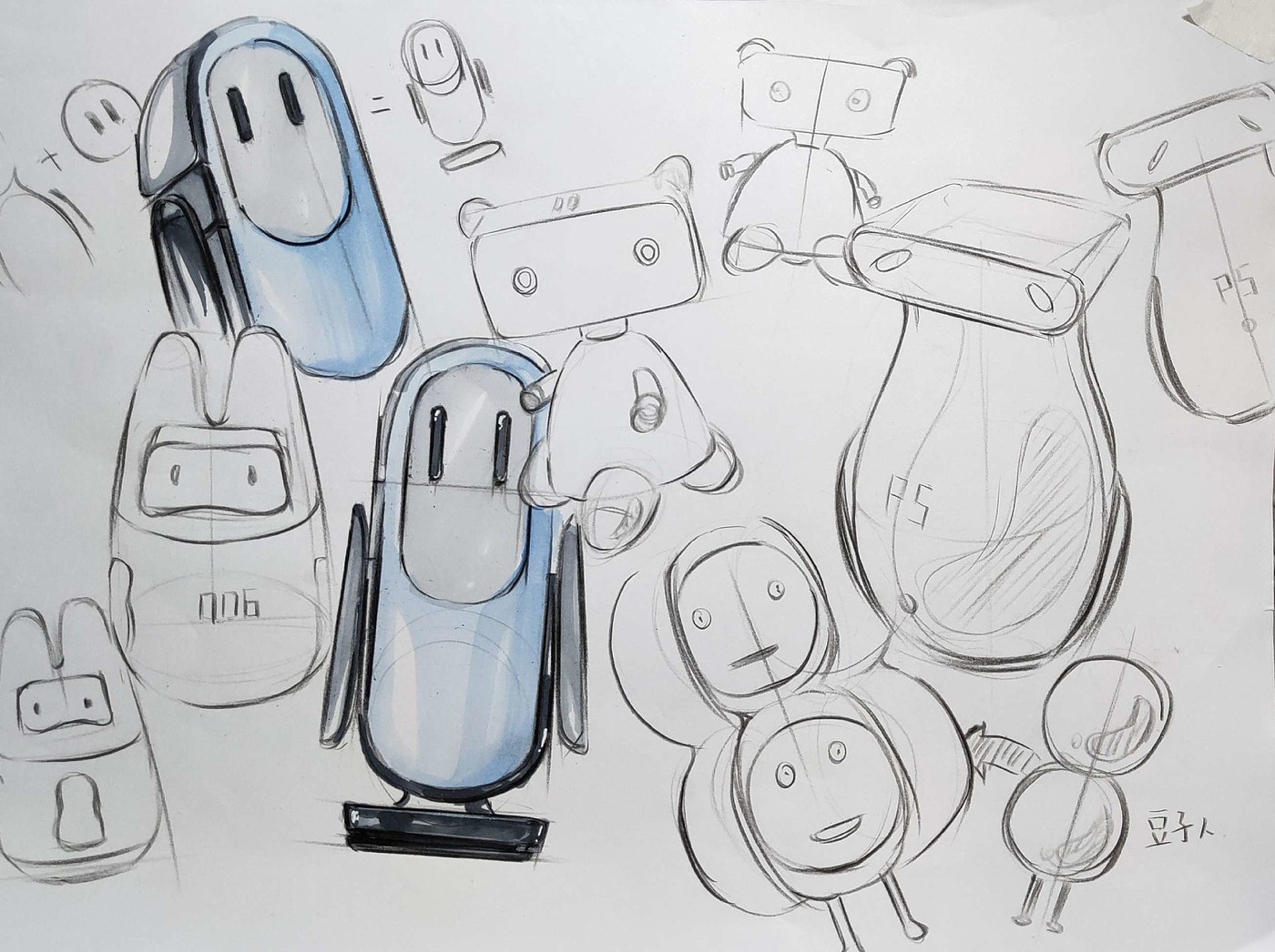 Product hand drawn renderings exercise，