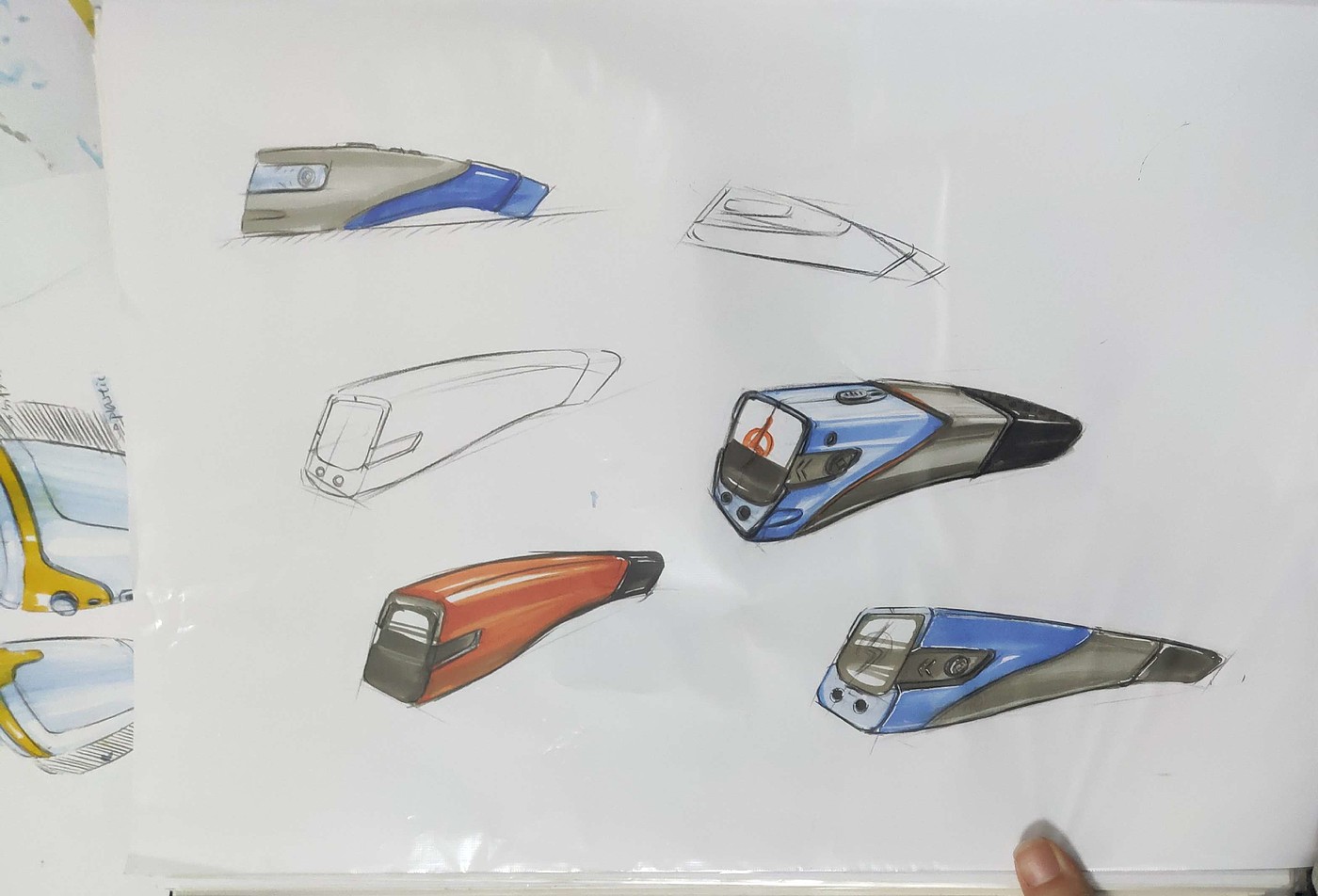 Product hand drawn renderings exercise，