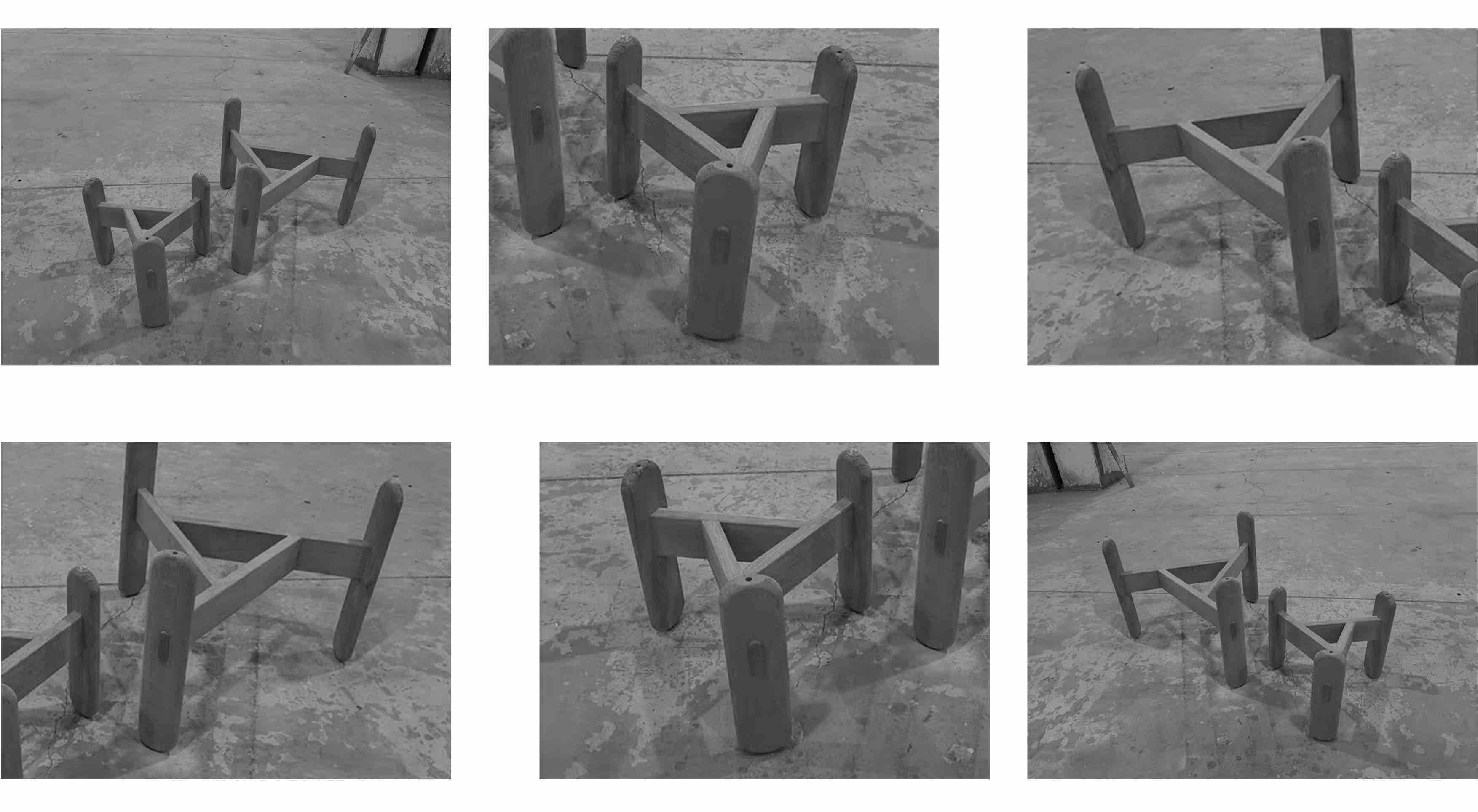 tea table，Mortise and tenon，Bauhaus ，