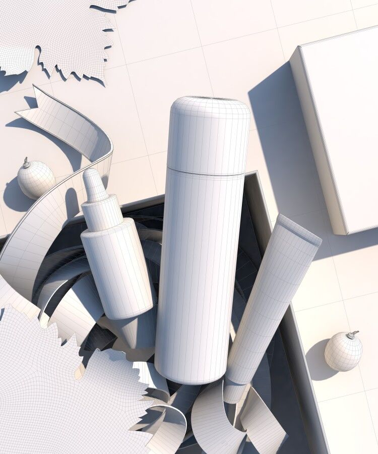 three-dimensional，oc，Cosmetics，c4d，