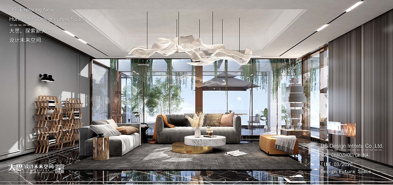 Interior design，Decoration design，Light luxury，Villa design，Home Furnishing，Building interior，Big thinking design，