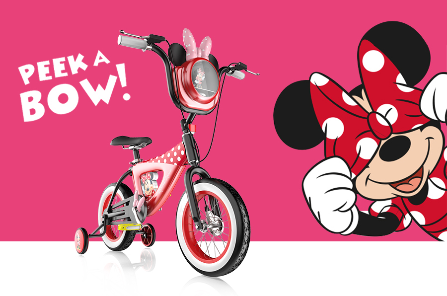 Minnie，Mickey Mouse，Disney，children，Bicycle，Bicycle，Trojan horse，