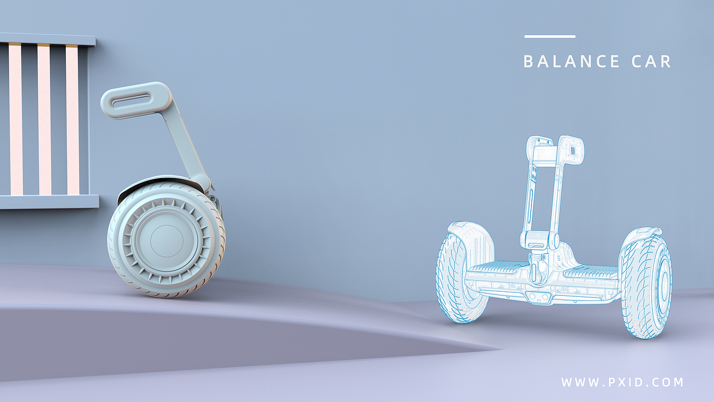 Balance car，Balance car design，Scooter，Scooter design，Electric scooter，Design of transportation tools，