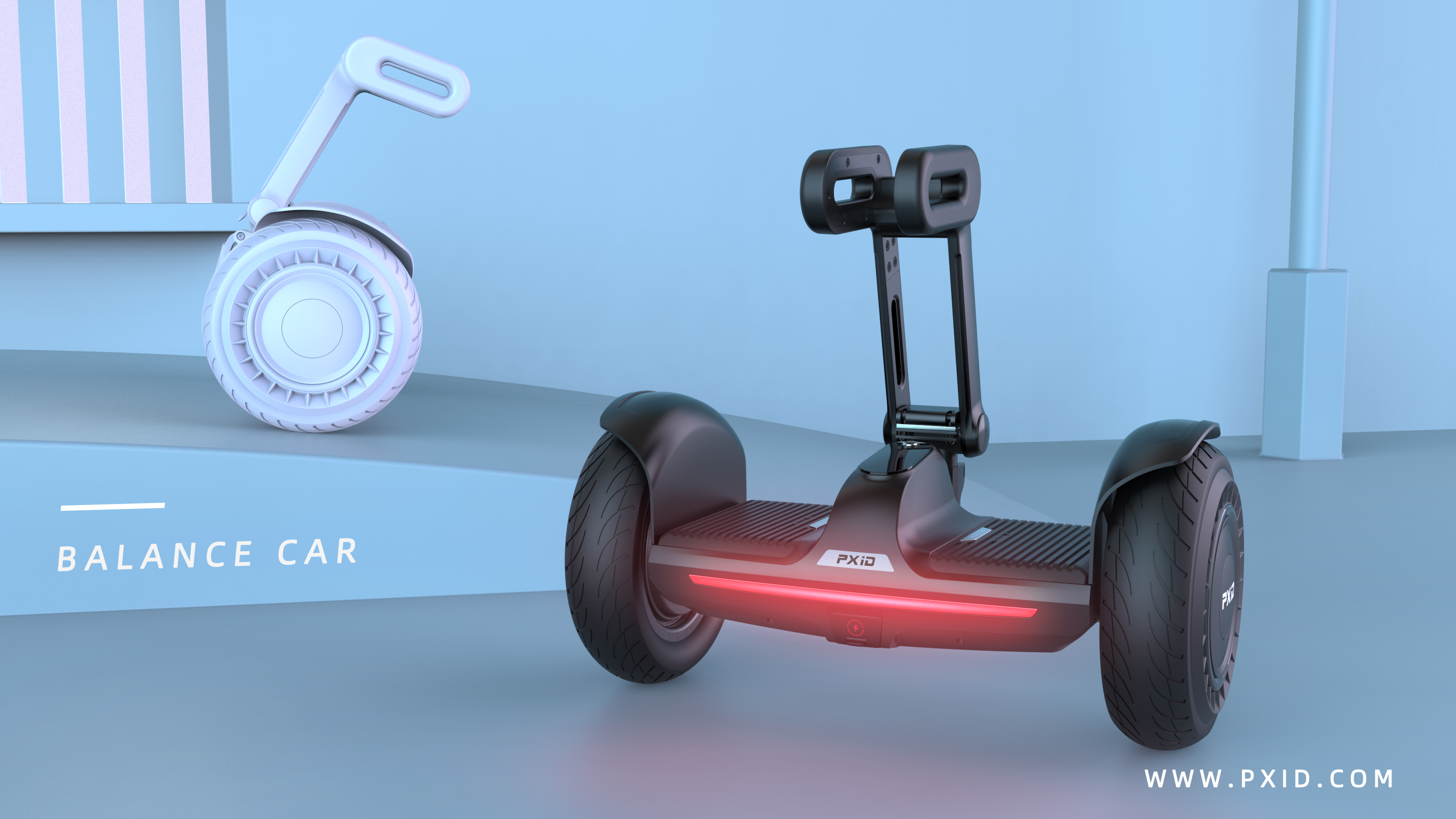 Balance car，Balance car design，Scooter，Scooter design，Electric scooter，Design of transportation tools，