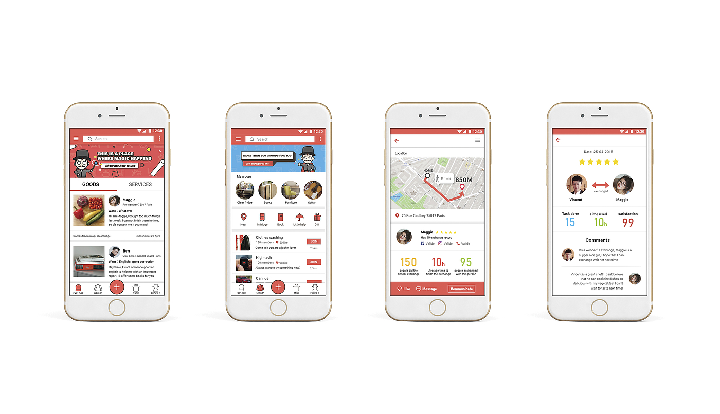 2018 red dot design concept award，Knock-Troc，Social platform，