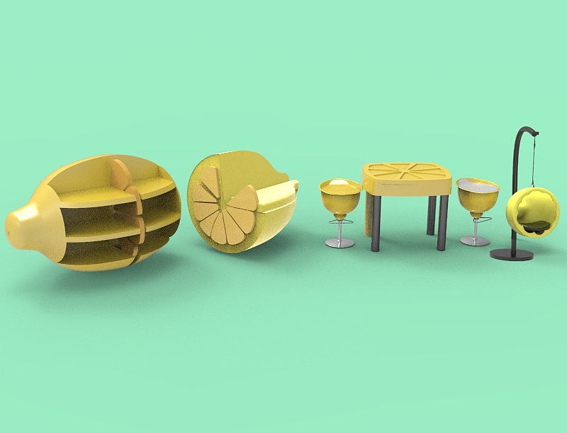 furniture，children，lemon，bionics，