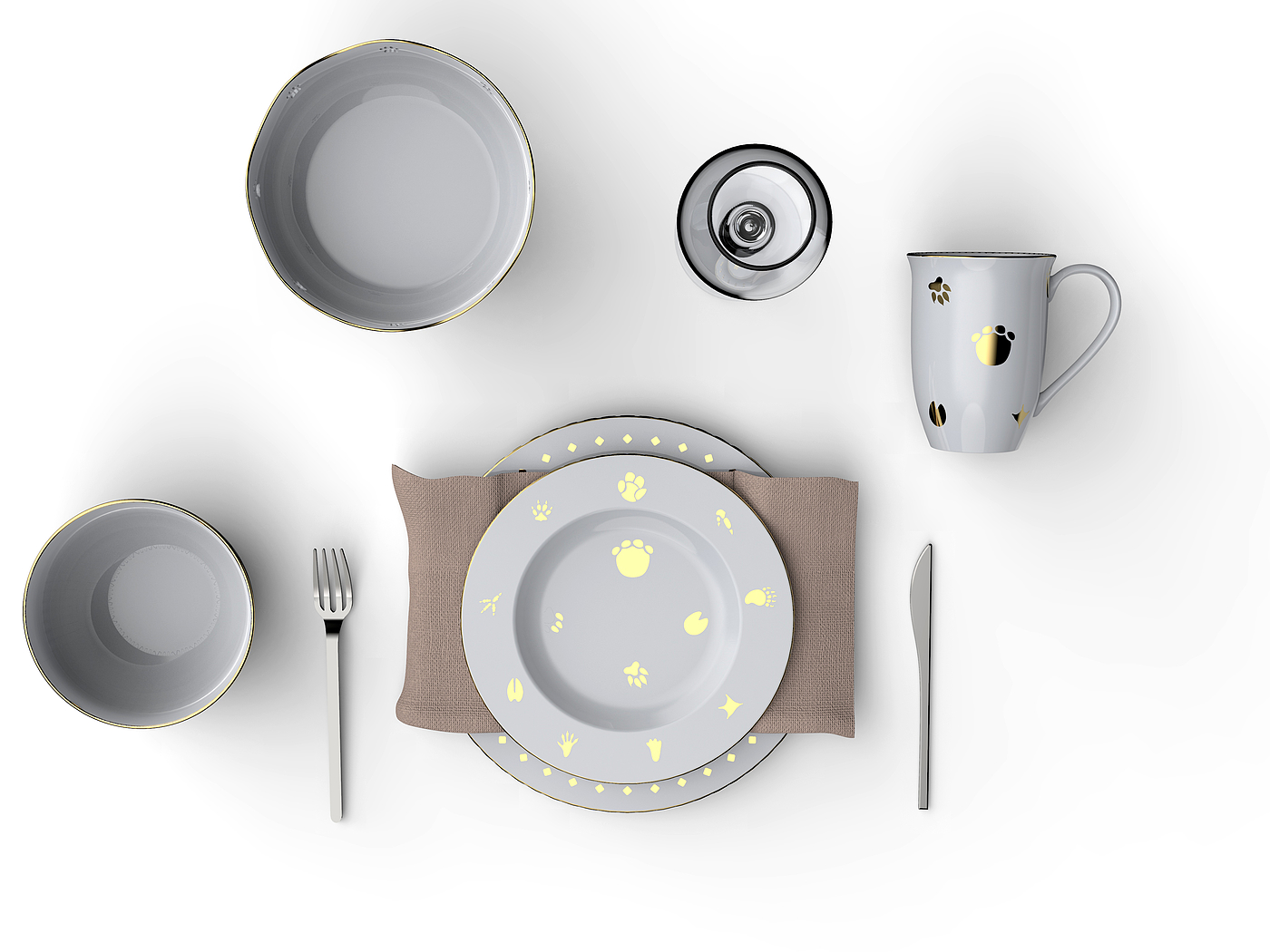 tableware，