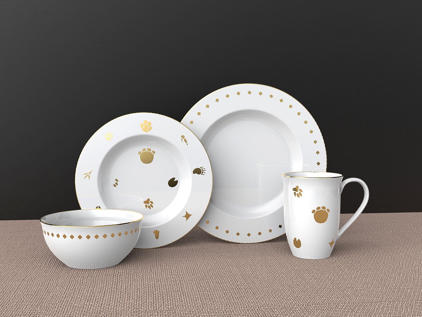 tableware，