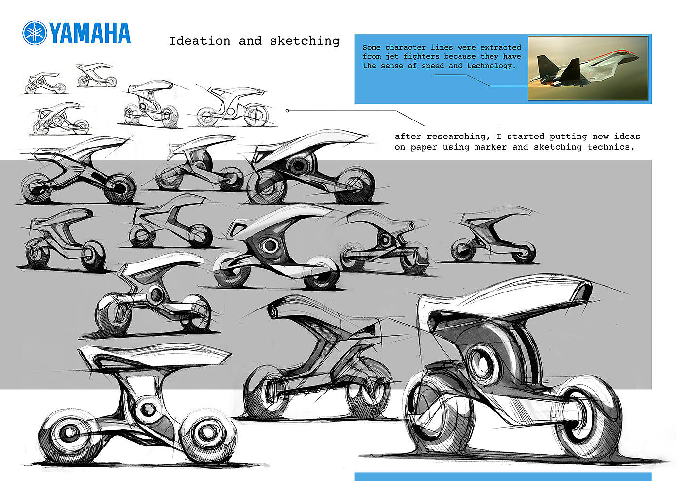 industrial design，Intelligent technology，Motorcycle design，Electric motorcycle design，design sketch，