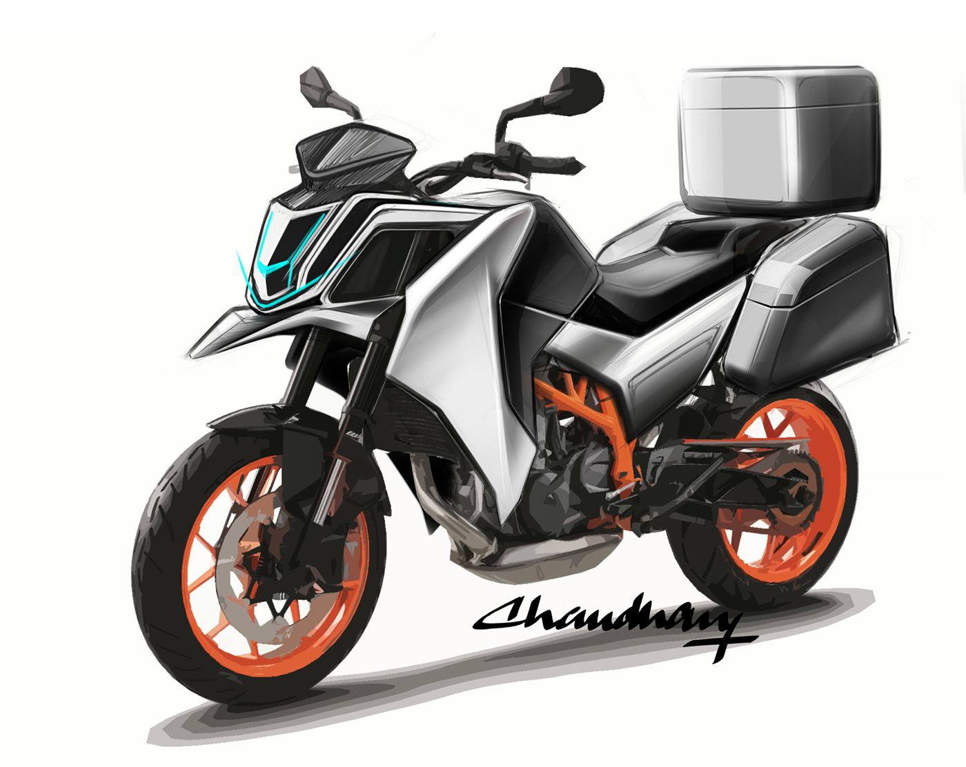 industrial design，Intelligent technology，Motorcycle design，design sketch，Automatic design，
