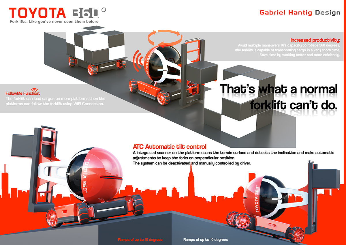 Toyota，Forklift，Design，idea，equipment，