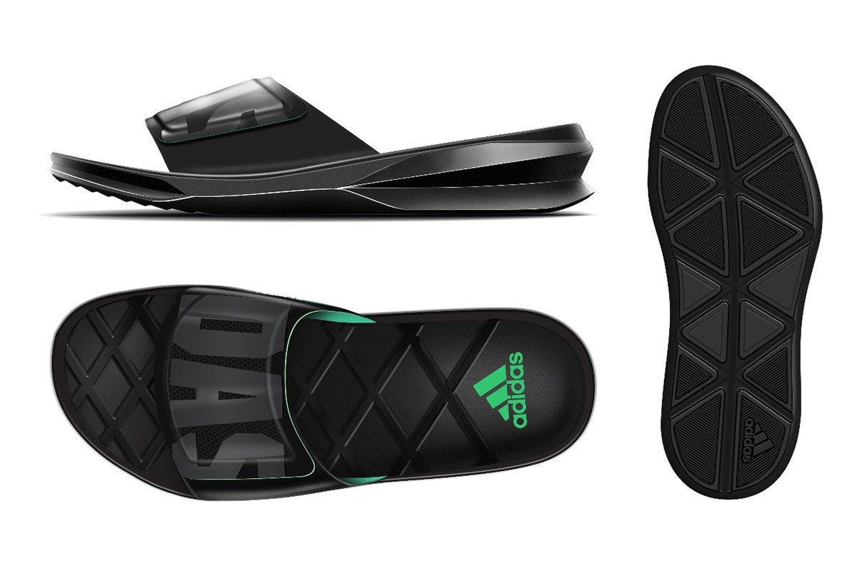 Outdoor design，motion，comfortable，product design，slipper，Hand drawn，