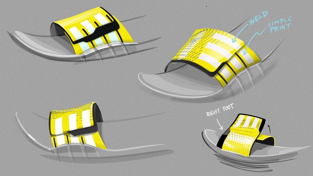 阿迪运动休闲拖鞋设计集