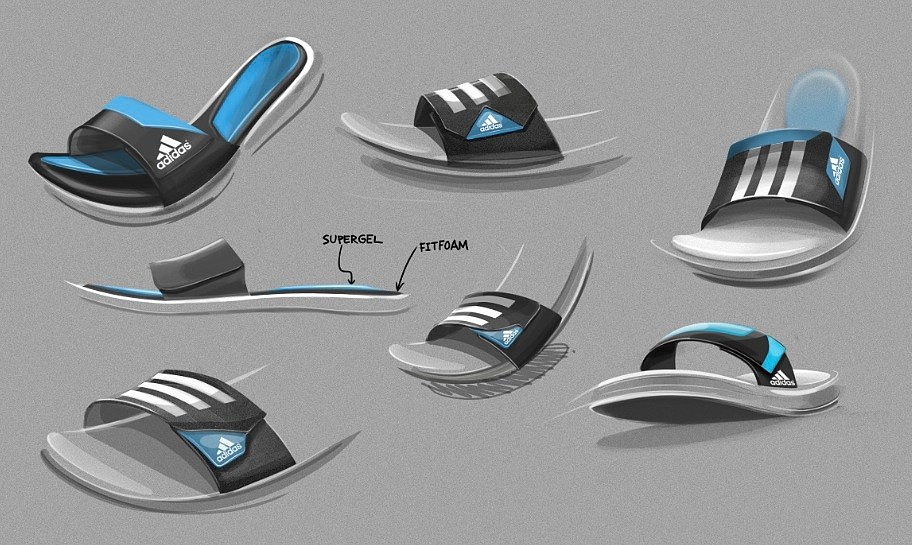 motion，comfortable，product design，shoes，Hand drawn，