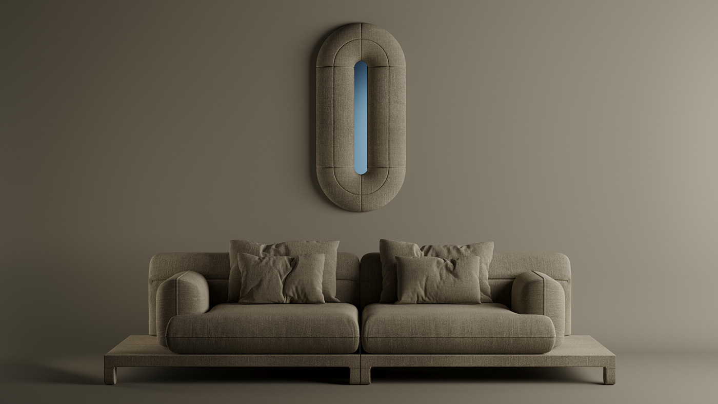 Roundish Mirror，Decorative mirror，Interior design，