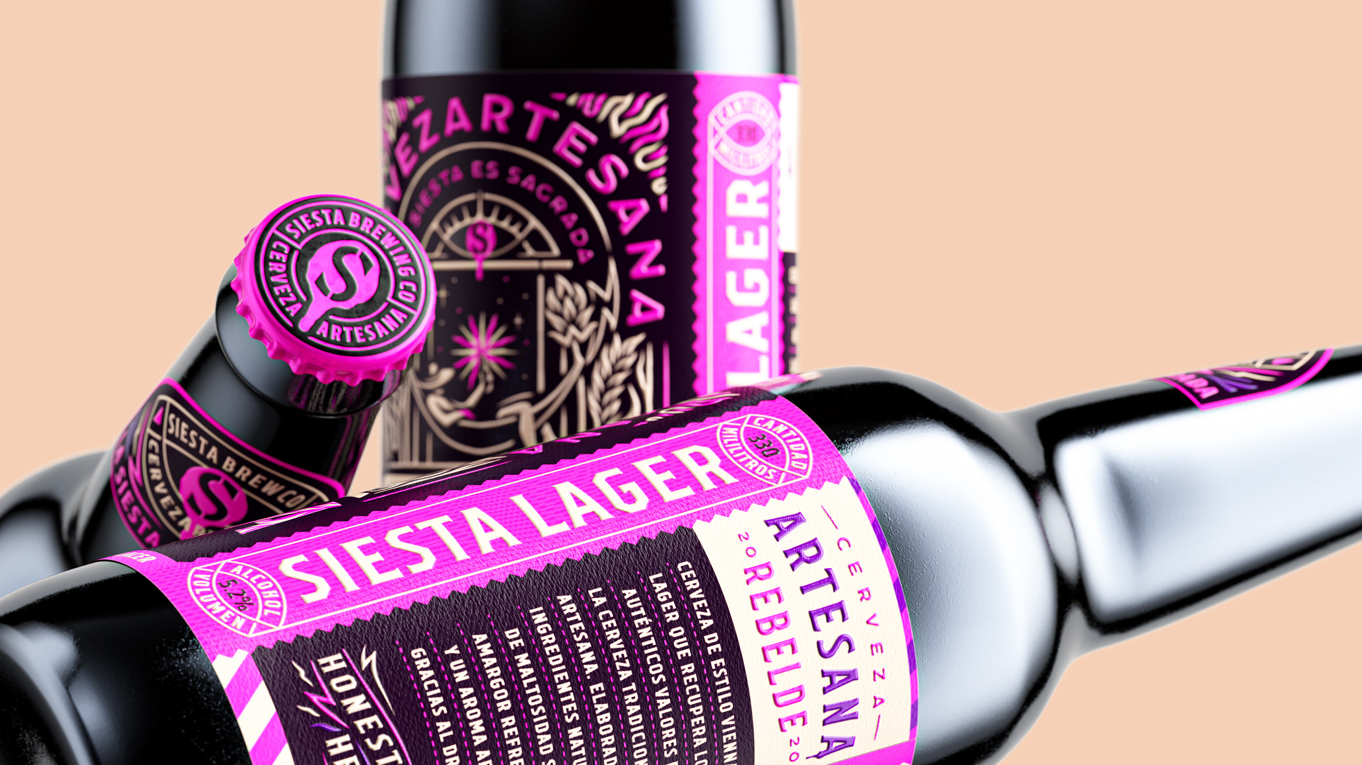 Brand design，visual effect，Beer，packing，