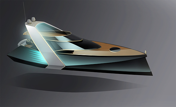 conceptual design，yacht，ship，