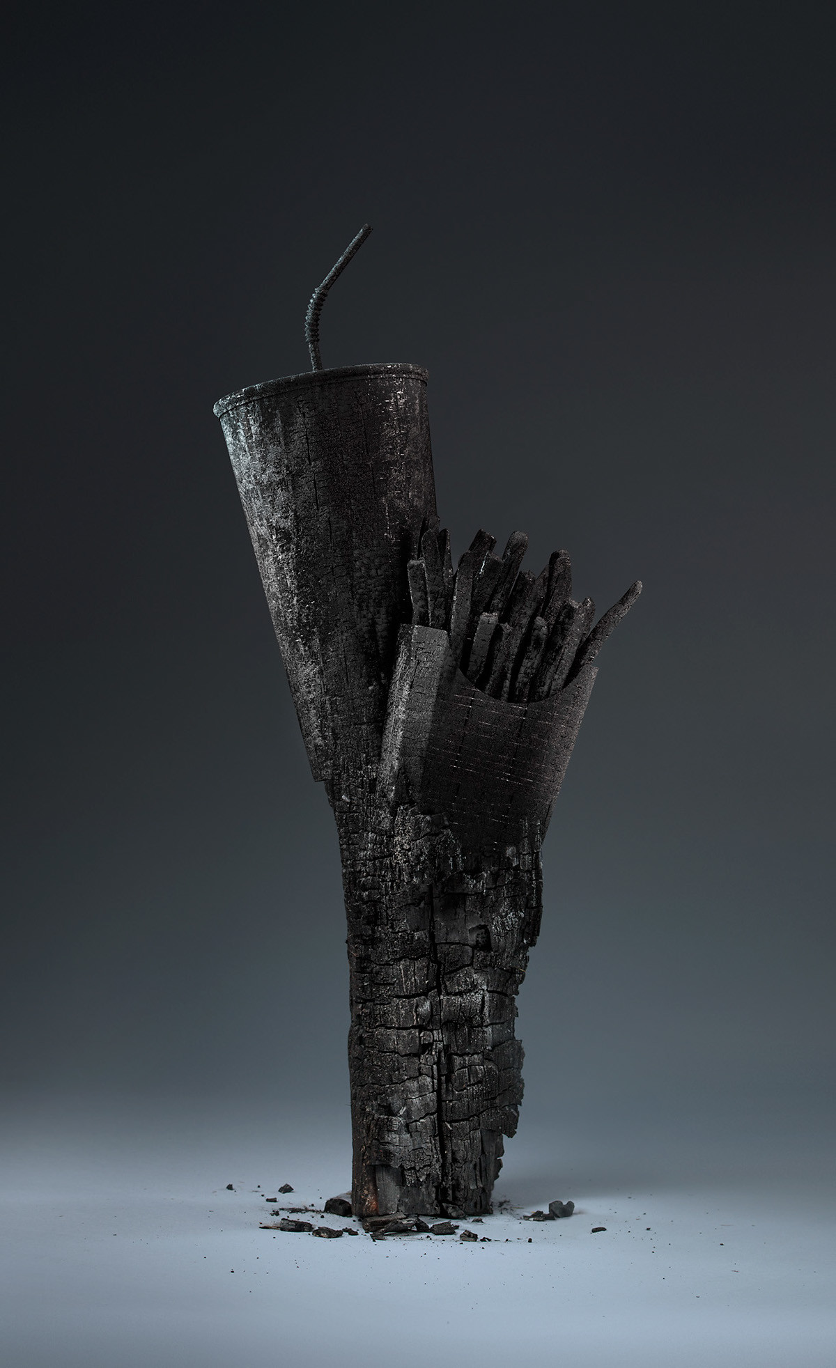 U.S.A，Art，Design，analyse，charcoal fire，