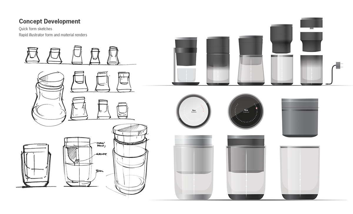 Coffee machine，Digital，intelligence，Design，concept，