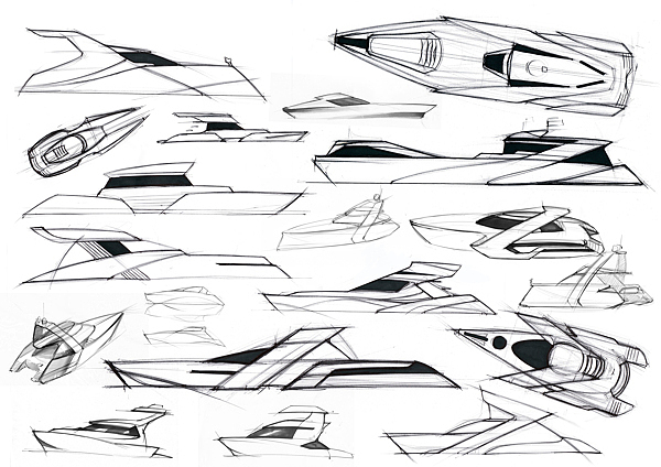 conceptual design，yacht，ship，