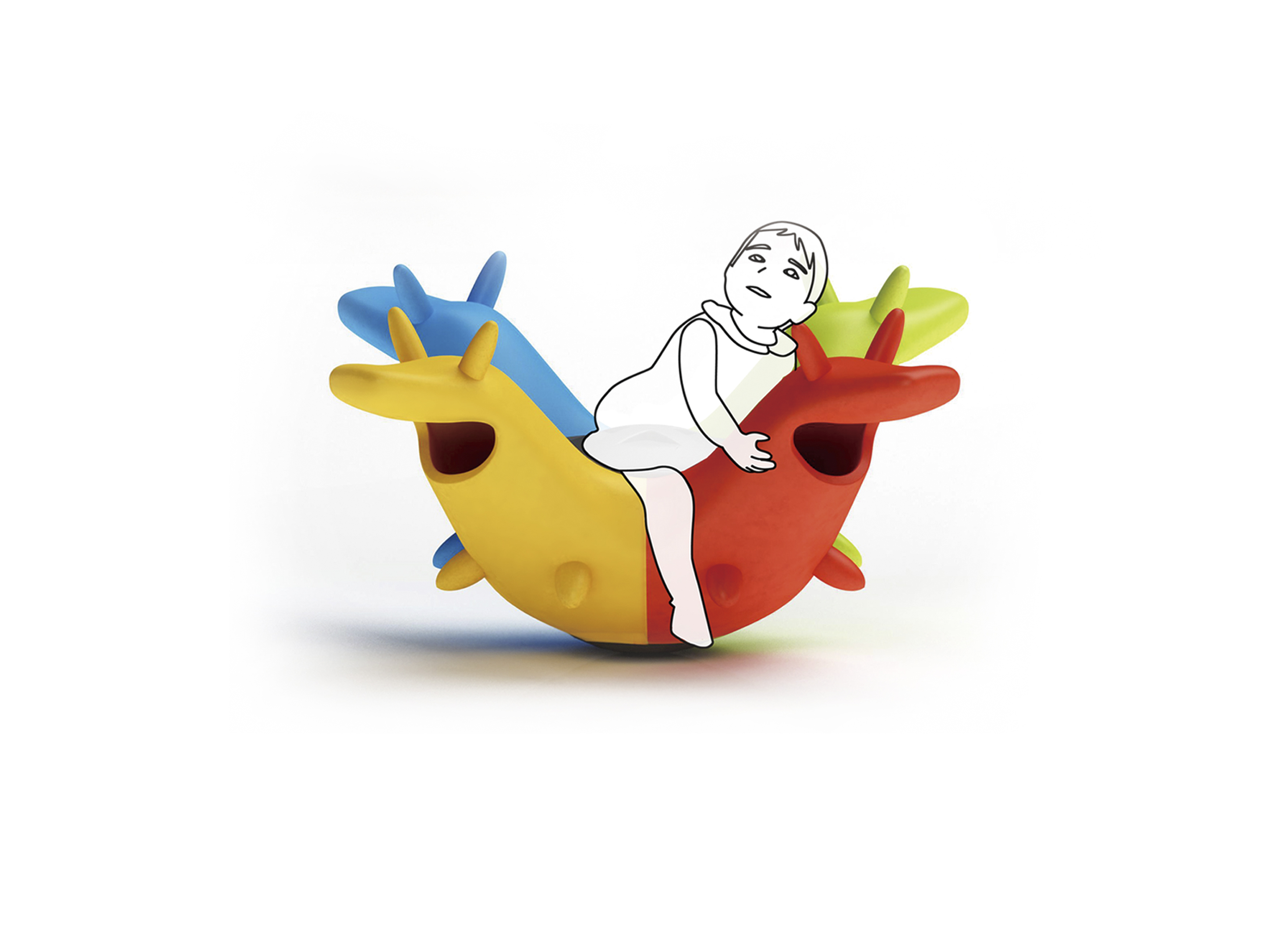 2018 red dot design concept award，Our Monster，Toys，Seesaw，children，