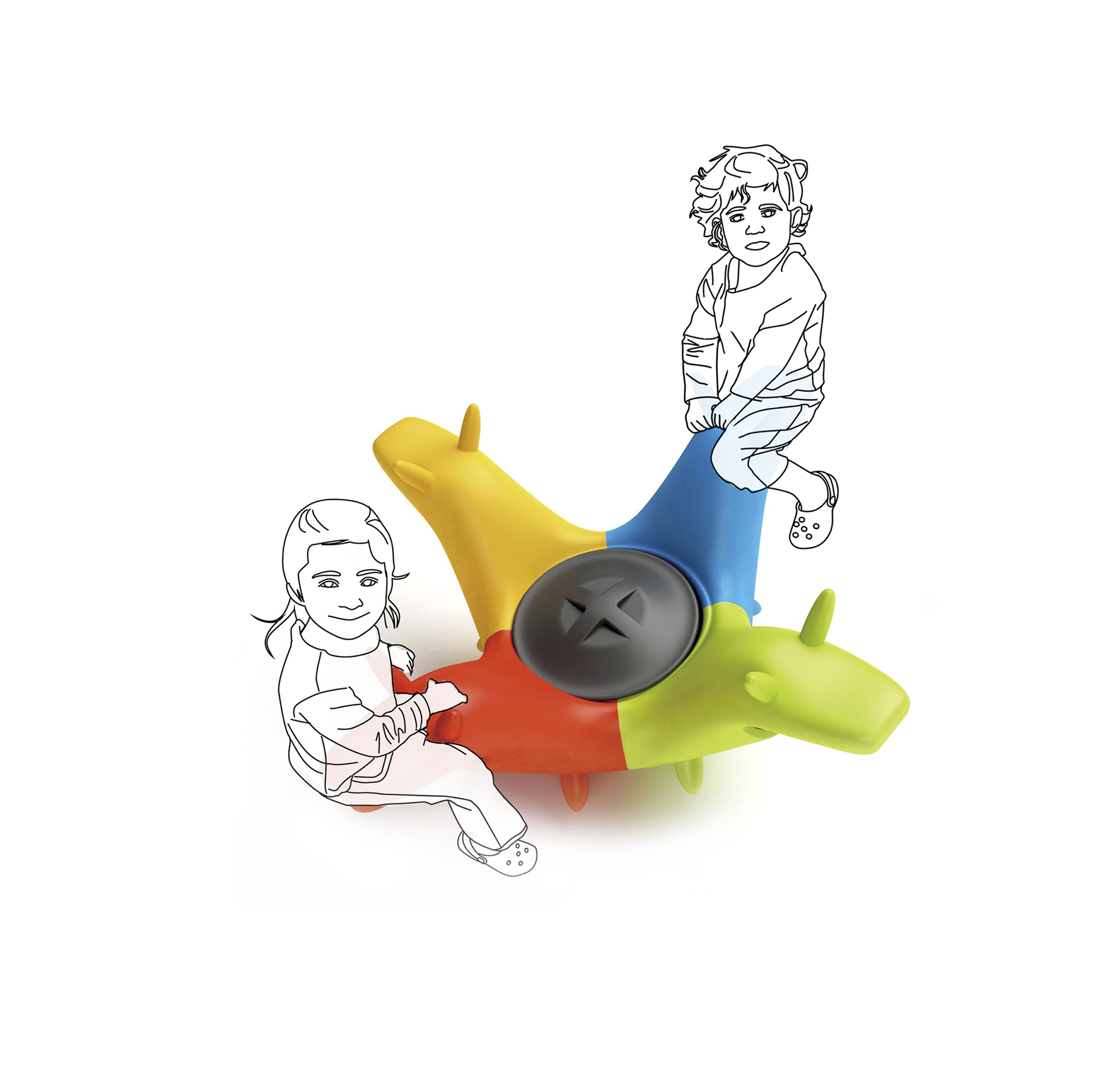 2018 red dot design concept award，Our Monster，Toys，Seesaw，children，