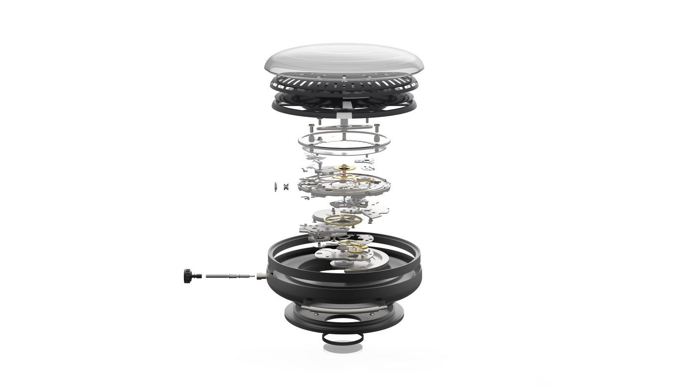 2018 red dot design concept award，M1 Timepiece，Wrist watch，Wristwatch，ornaments，Cells SW200-1，Automatic movement，