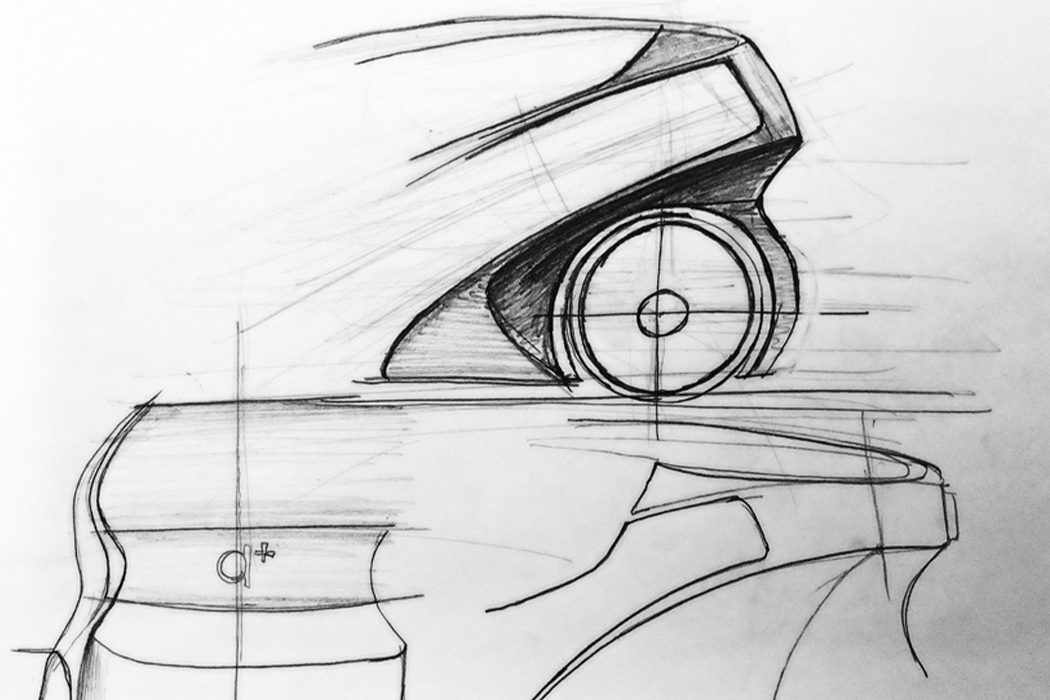 Two seater car，two-seater，Electric vehicle，Hand drawn sketch，Model rendering，