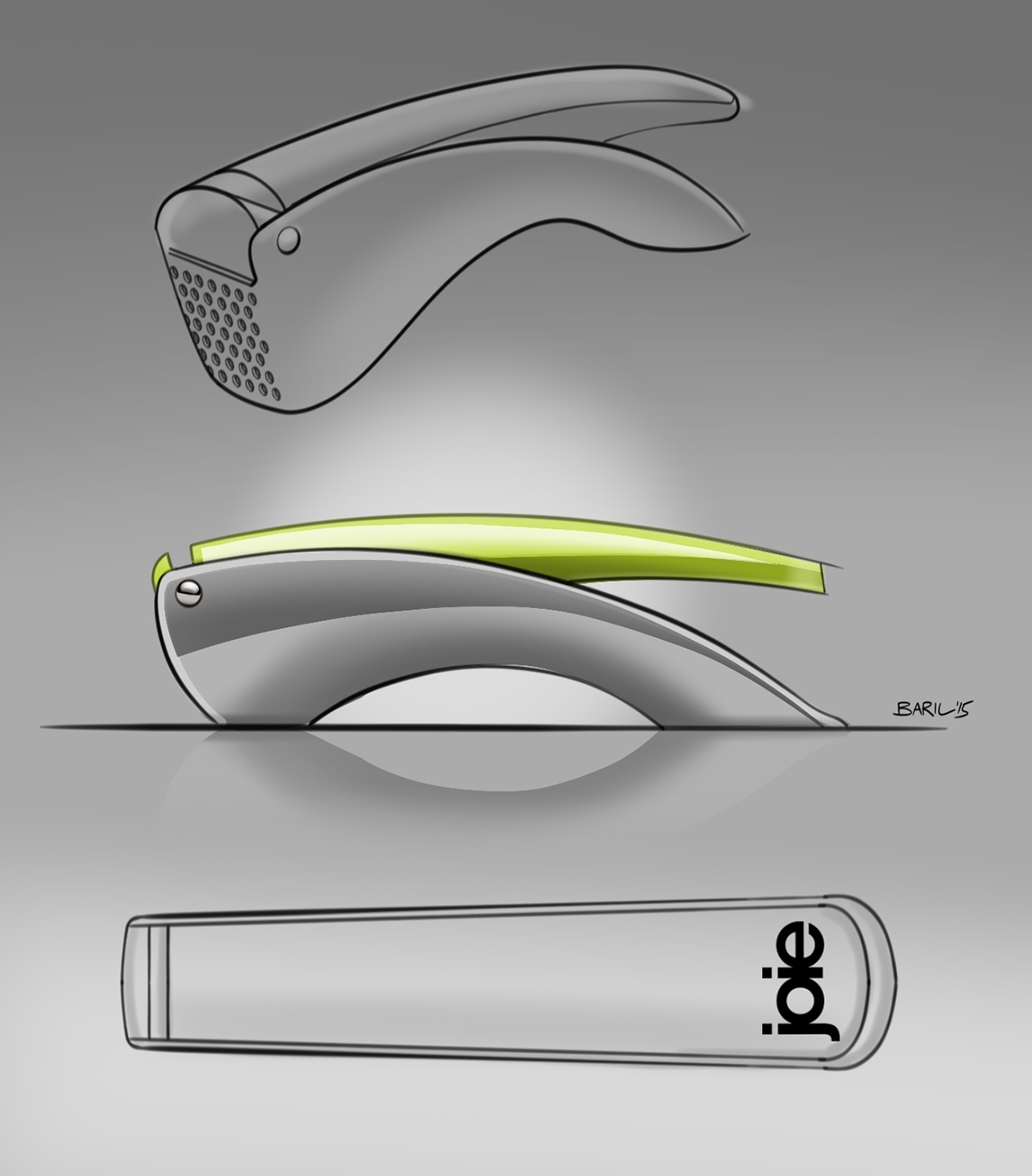 garlic，A garlic press，Design，kitchen，fashion，