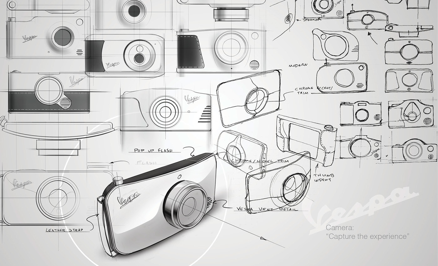 camera，product design，industrial design，Hand drawn，Photography，