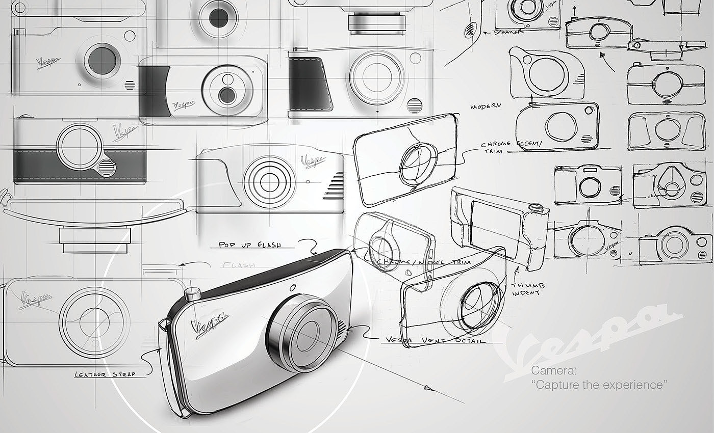 camera，product design，industrial design，Hand drawn，Photography，