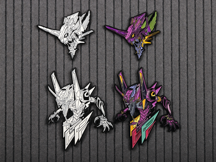 tminc潮设会新世纪福音战士eva初号机金属徽章夜光徽章