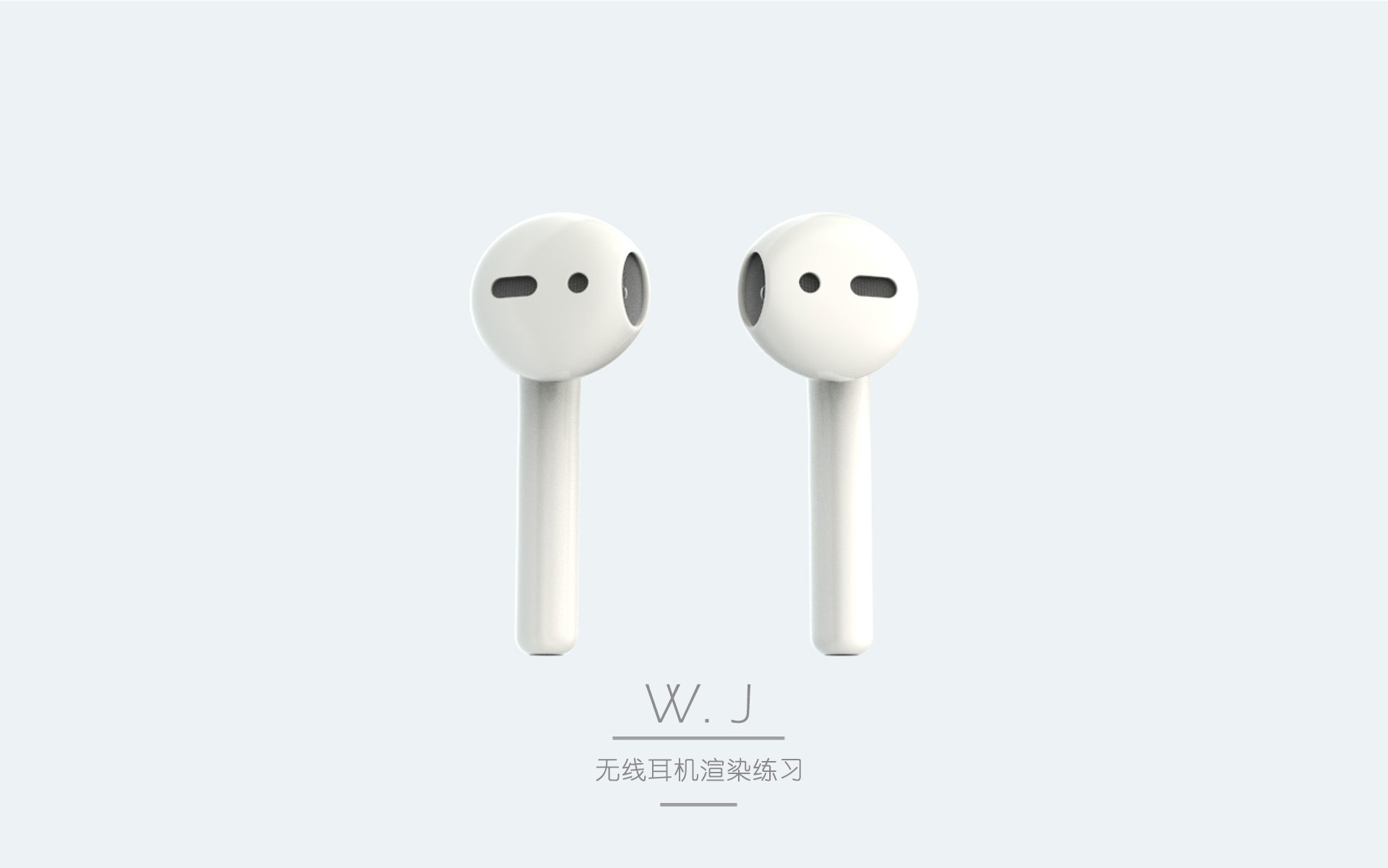 Keyshot rendering, wireless headset，