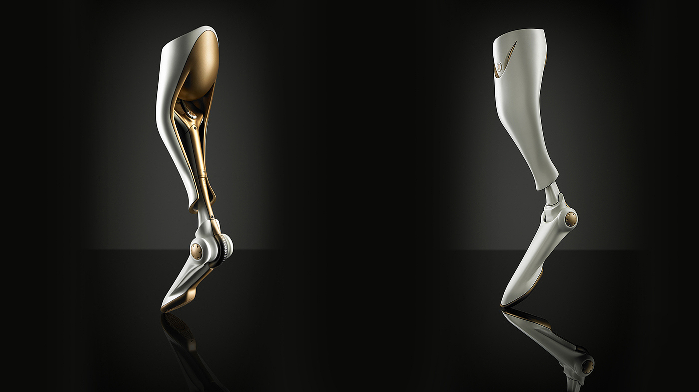 Prosthetic design，product design，industrial design，Caring for the disabled，Hand drawn design draft，