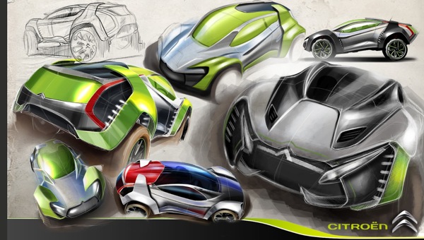 automobile，Citroen，conceptual design，vehicle，