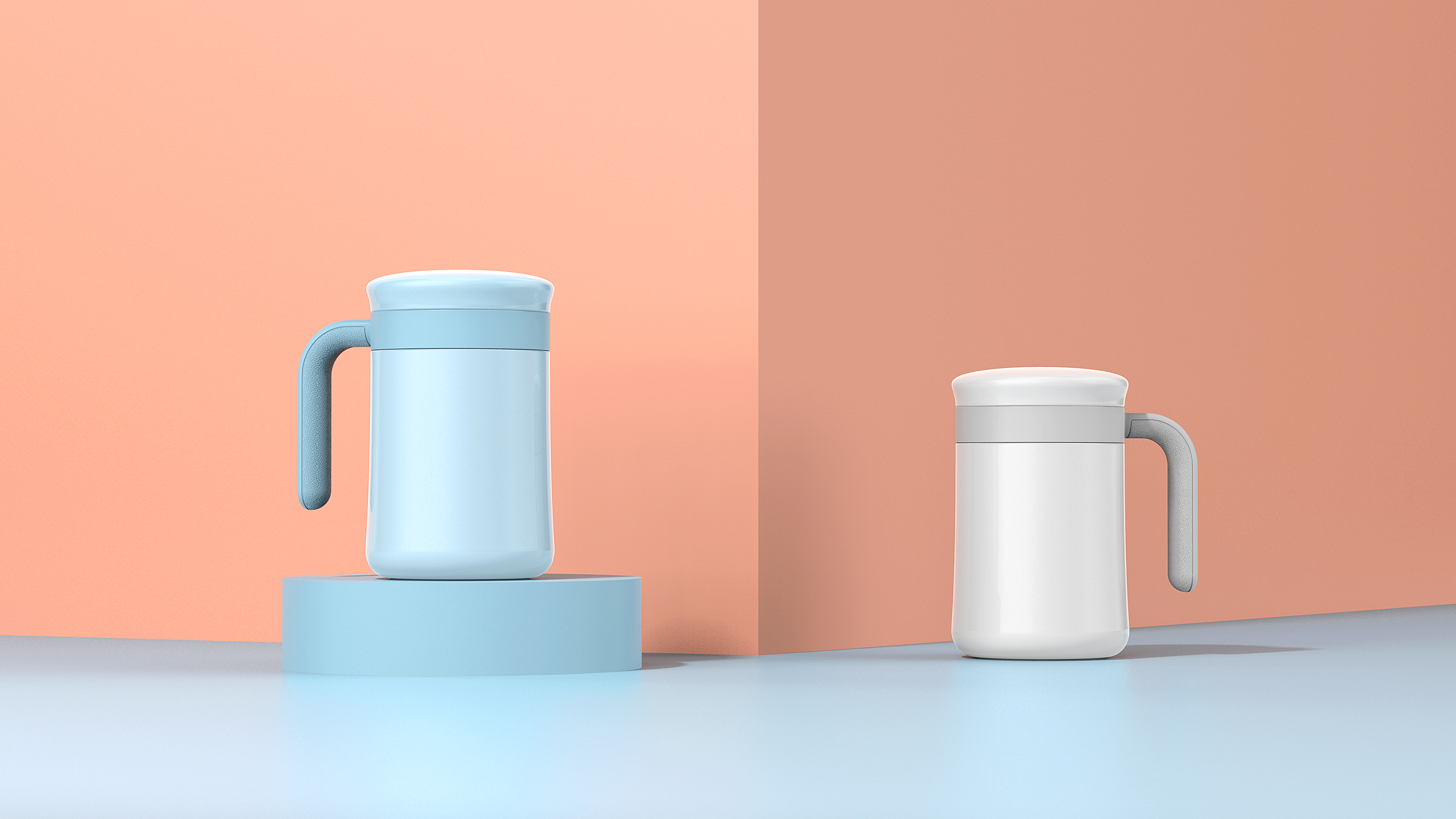 Tea making office Cup，young，Northern Europe，Millet design，Yike office Cup，