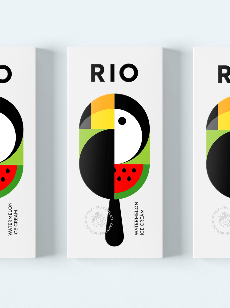 Rio ice cream，RIO ICE CREAM，Rio de Janeiro，packing，Toucan，