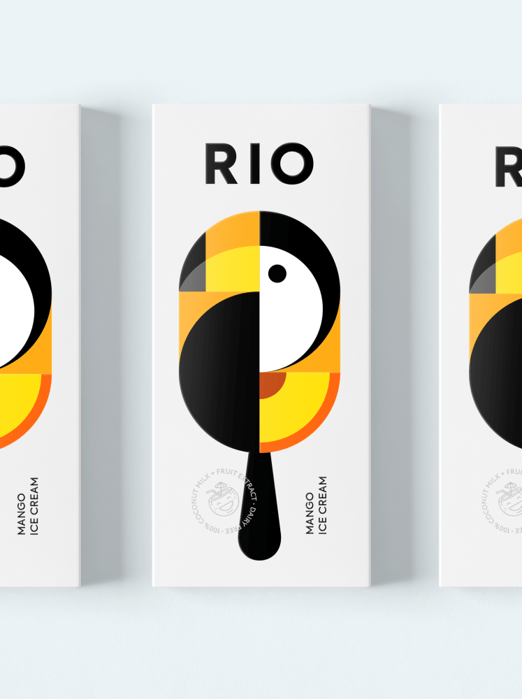 Rio ice cream，RIO ICE CREAM，Rio de Janeiro，packing，Toucan，