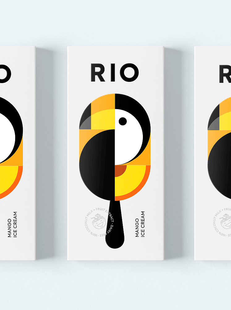 里约冰淇淋，RIO ICE CREAM，里约热内卢，包装，巨嘴鸟，