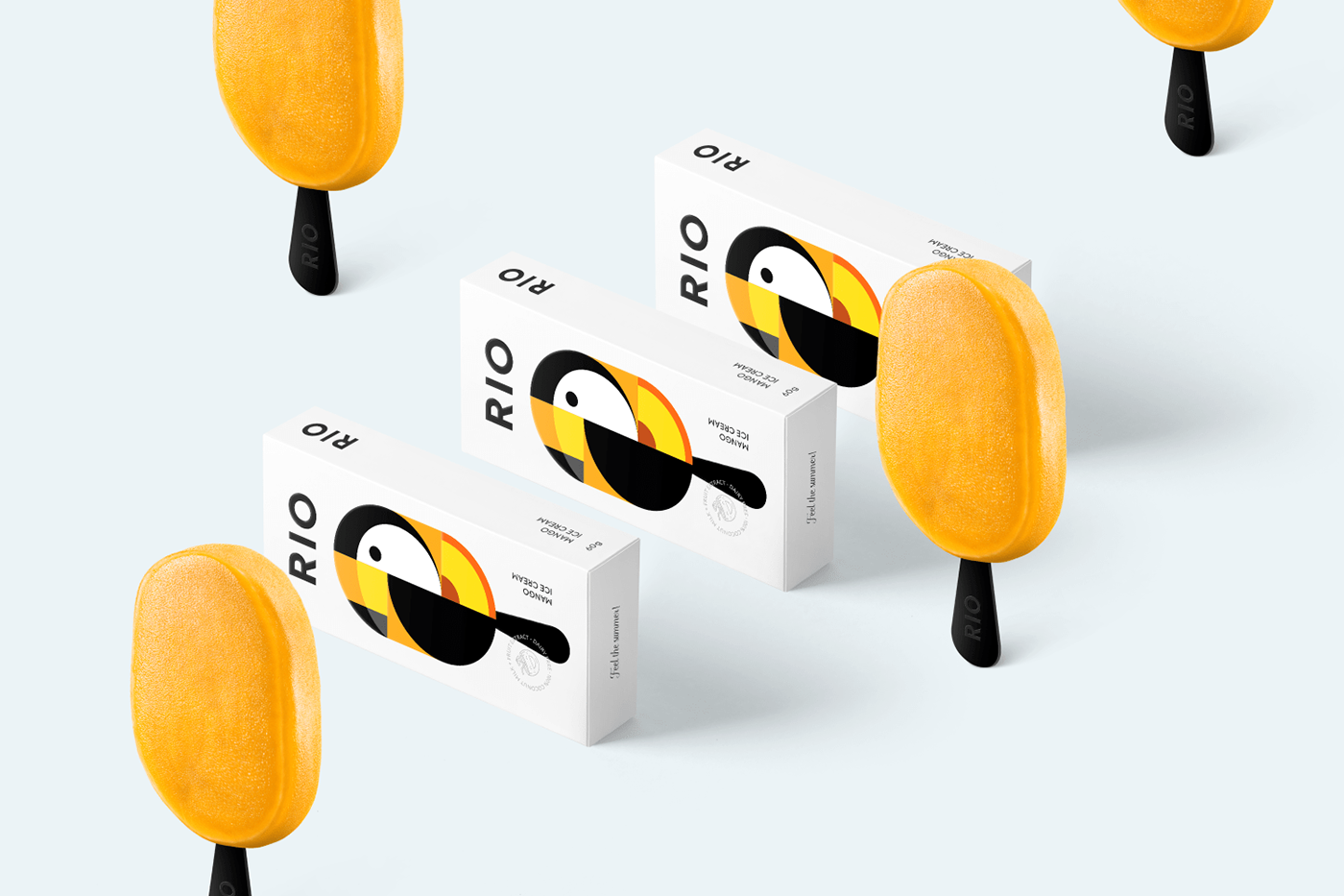 Rio ice cream，RIO ICE CREAM，Rio de Janeiro，packing，Toucan，