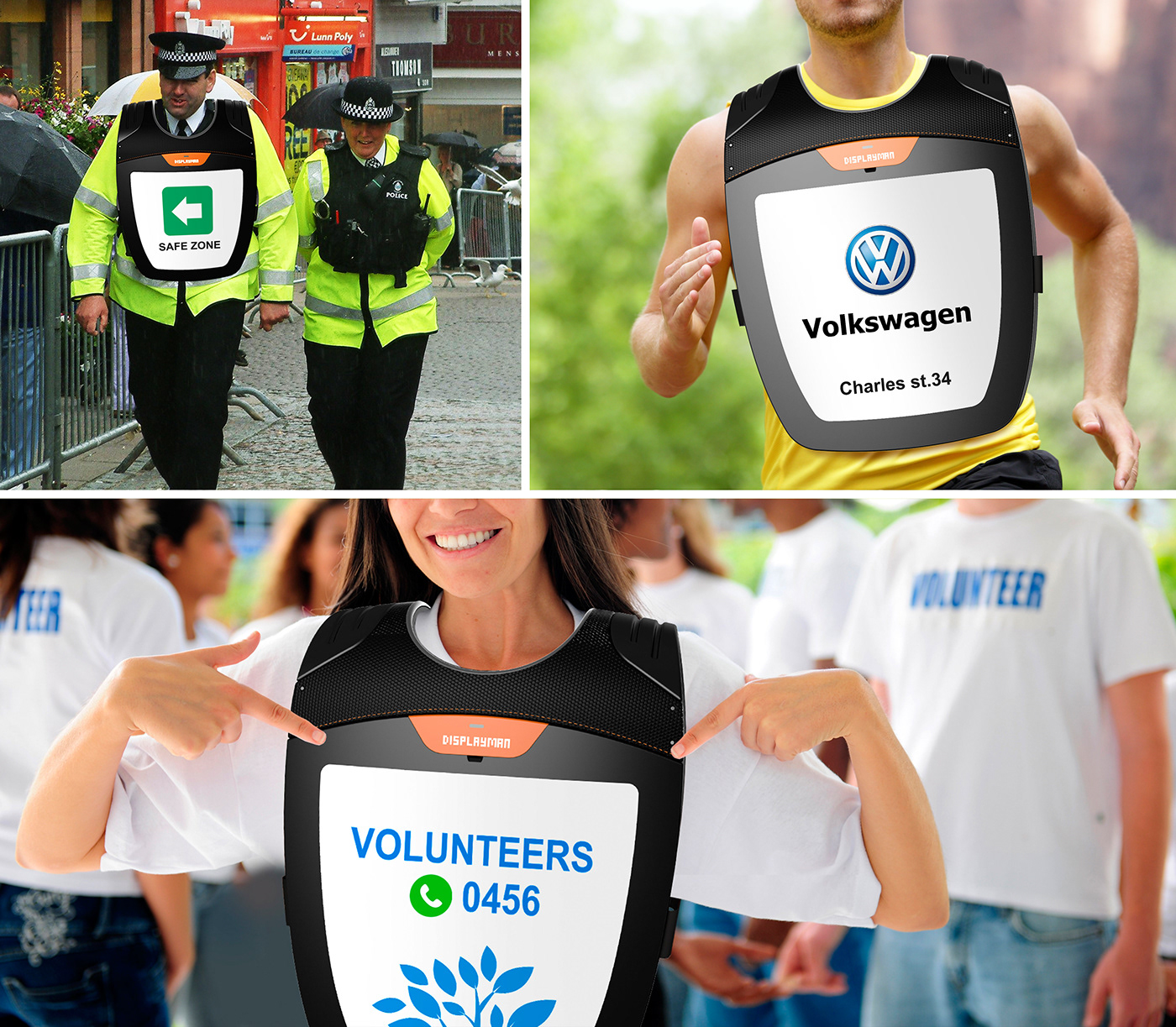 2018 red dot design concept award，Displayman，Exhibitor，Synthetic fiber，charge，advertisement，