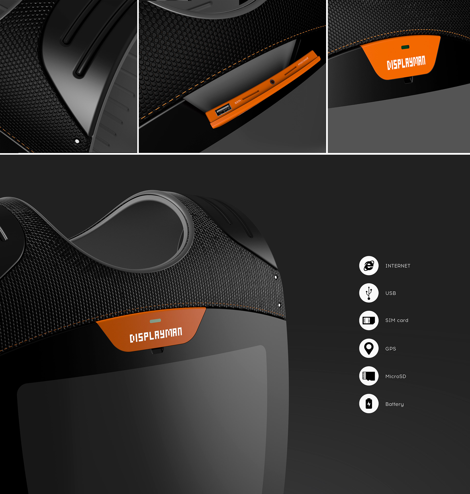 2018 red dot design concept award，Displayman，Exhibitor，Synthetic fiber，charge，advertisement，