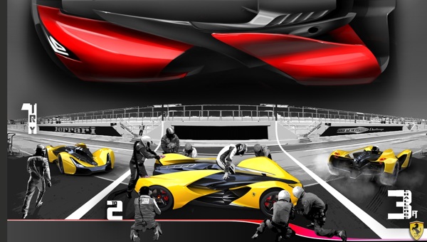 racing，conceptual design，Ferrari，
