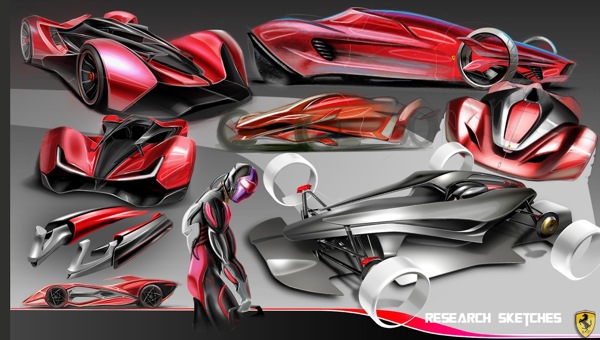 racing，conceptual design，Ferrari，