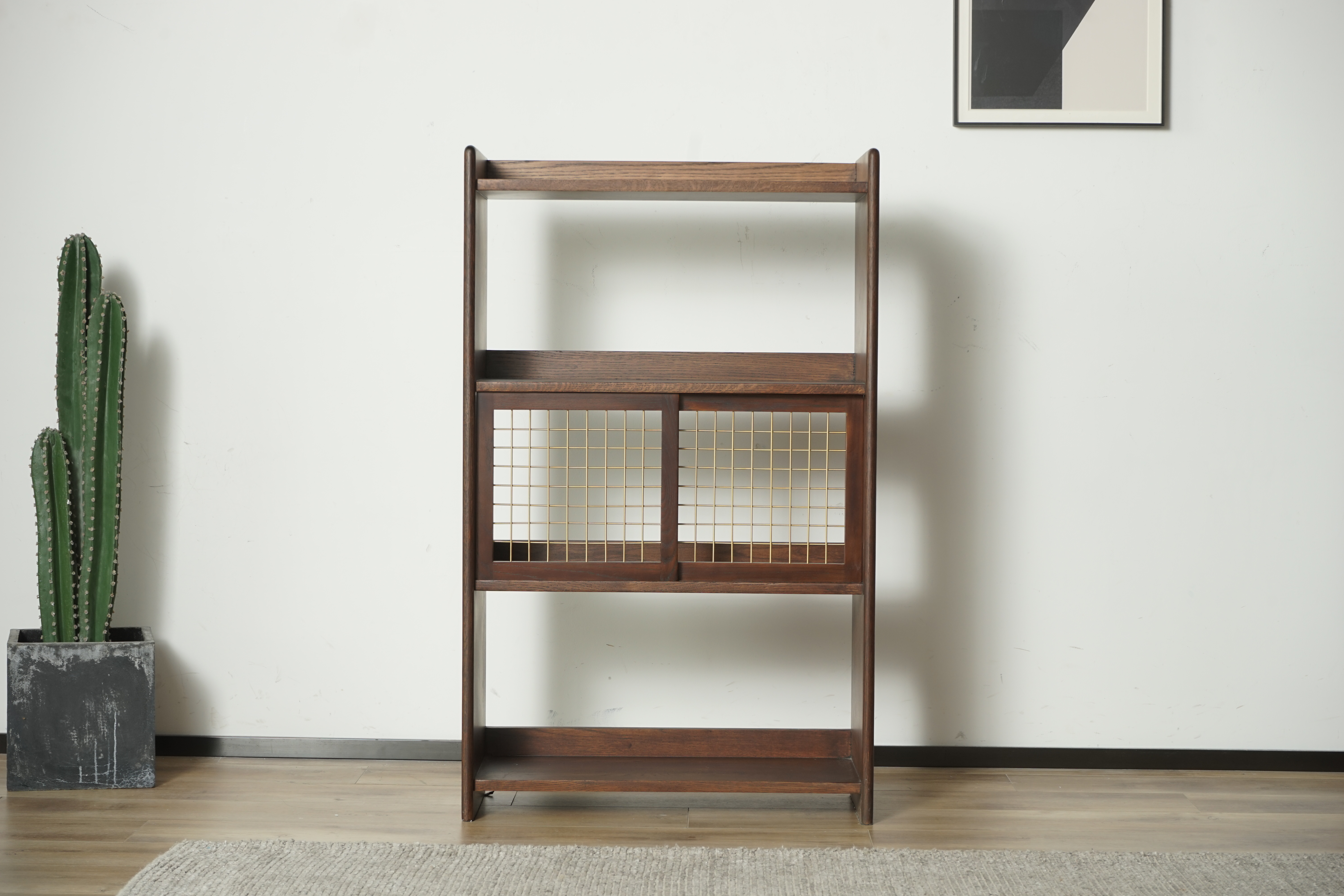 bookshelf，brass，Walnut，Living room furniture，Study，Study furniture ，