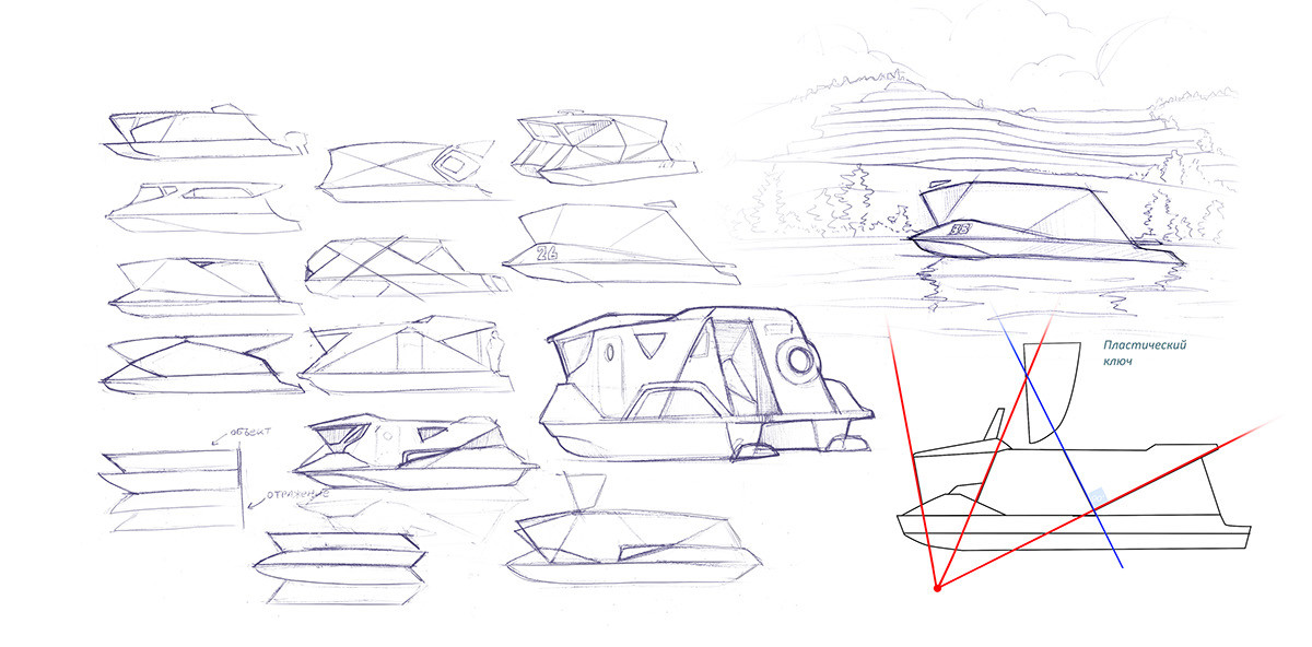 product design，industrial design，a ship，vehicle，water，